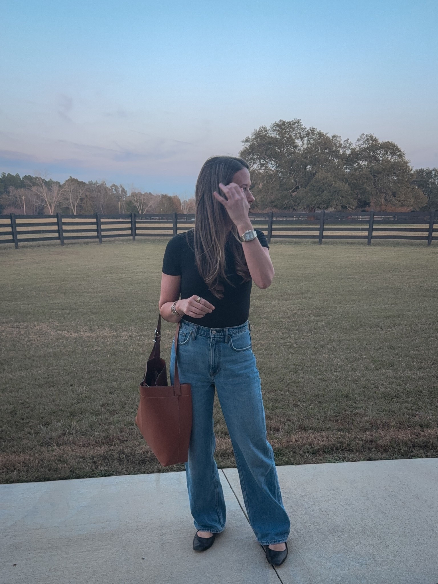 Travel Capsule
Simple, classic, no overthinking required. A fitted black tee, wide-leg jeans, and Mary Jane’s. 

Jeans: 25r (I’m 5’4”, 114lbs)

travel outfit | classic mom style | capsule wardrobe | wide leg jeans outfit | mary janes outfit | simple chic outfit | everyday mom style | minimal mom wardrobe | fall travel outfits | casual chic outfits



#LTKSeasonal #LTKFindsUnder50 #LTKFindsUnder100