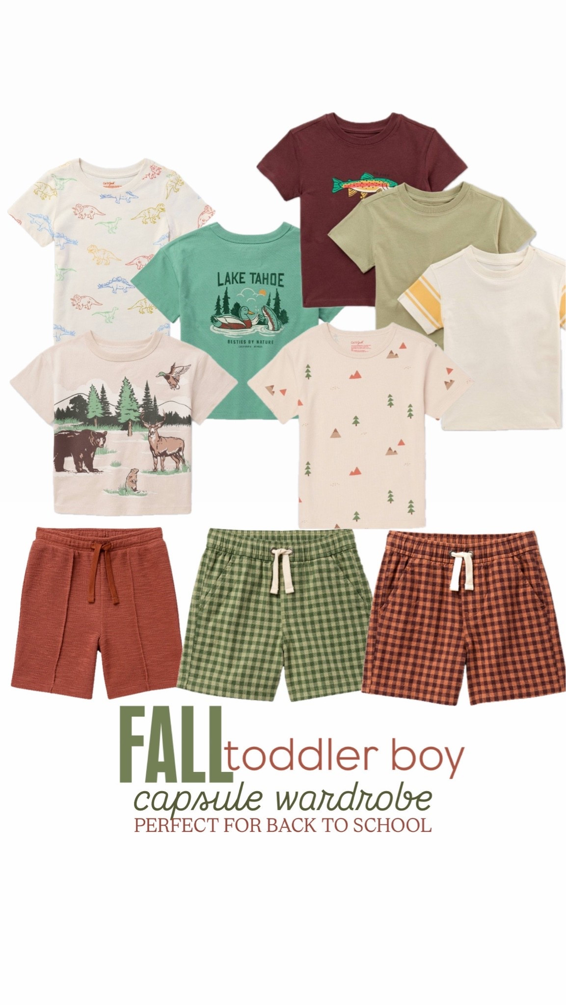 Obsessed with this back to school, fall toddler boy capsule wardrobe