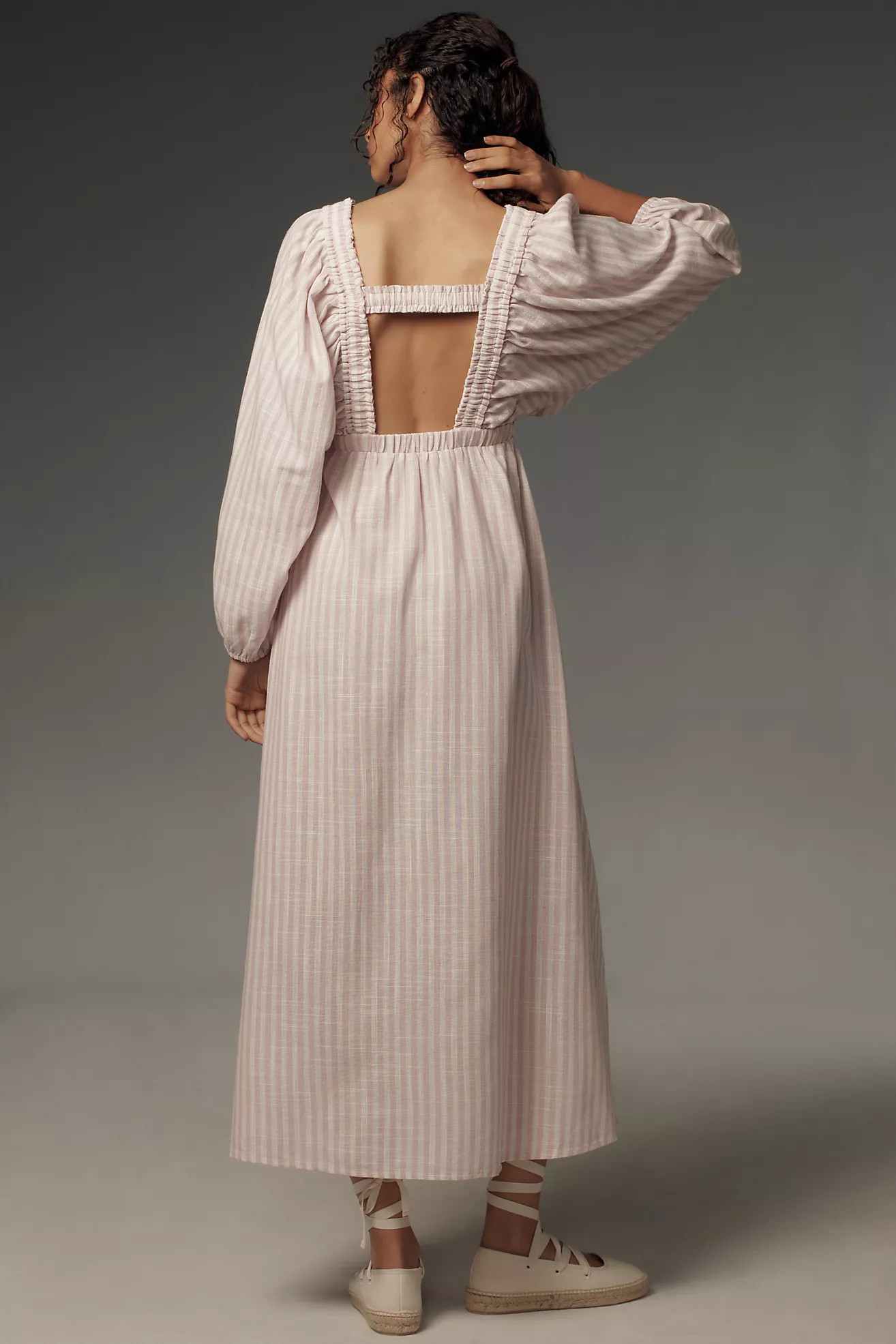 By Anthropologie Femme Linen Stripe Kaftan | Anthropologie (US)