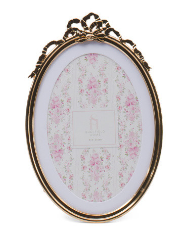 4x6 Oval Bow Table Top Picture Frame | TJ Maxx