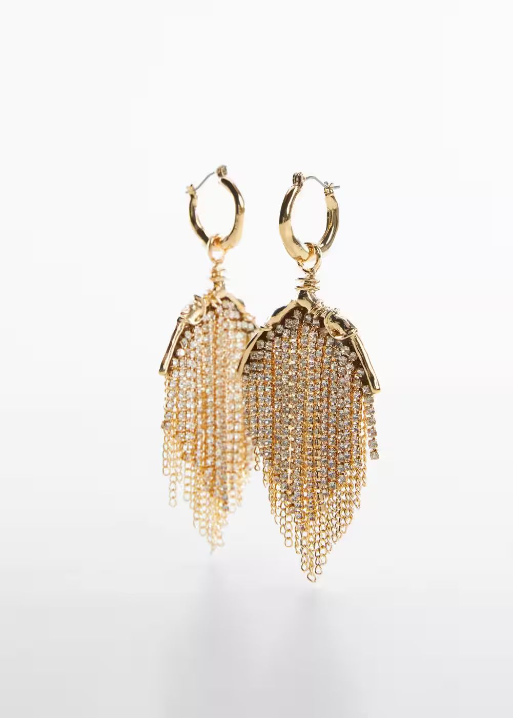 Crystal waterfall earrings -  Women | Mango USA | MANGO (US)