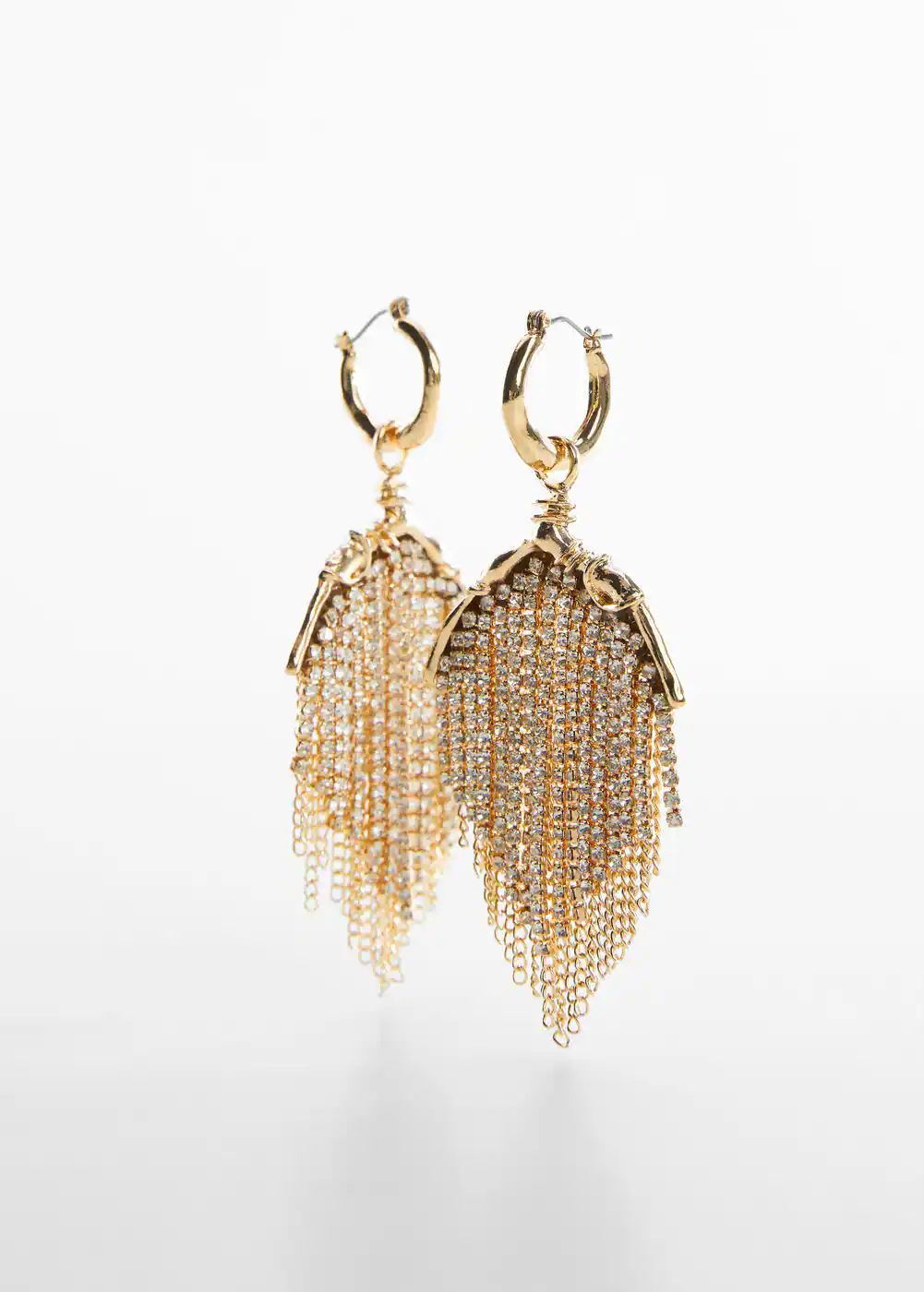 Crystal waterfall earrings -  Women | Mango United Kingdom | MANGO (UK)