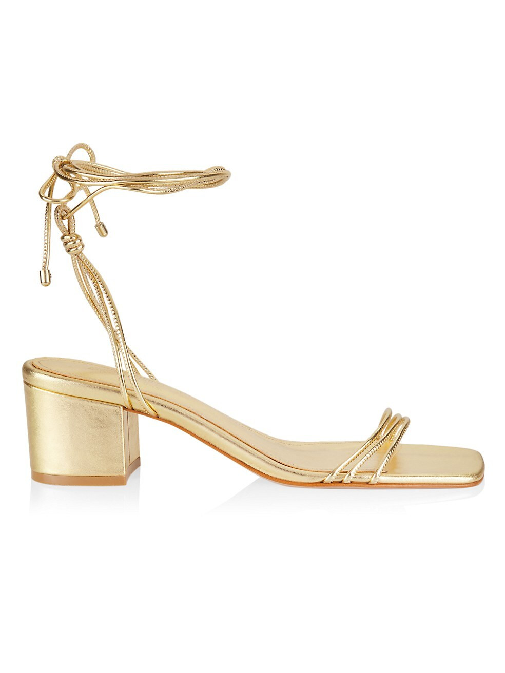 Thea Metallic Block-Heel Sandals | Saks Fifth Avenue