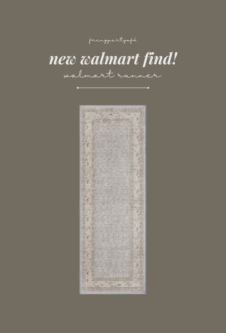 New rugs at Walmart including this $40 7' runner. I love the colors and the design of this one. I also linked a few more new rugs.

#LTKhome #LTKfindsunder50