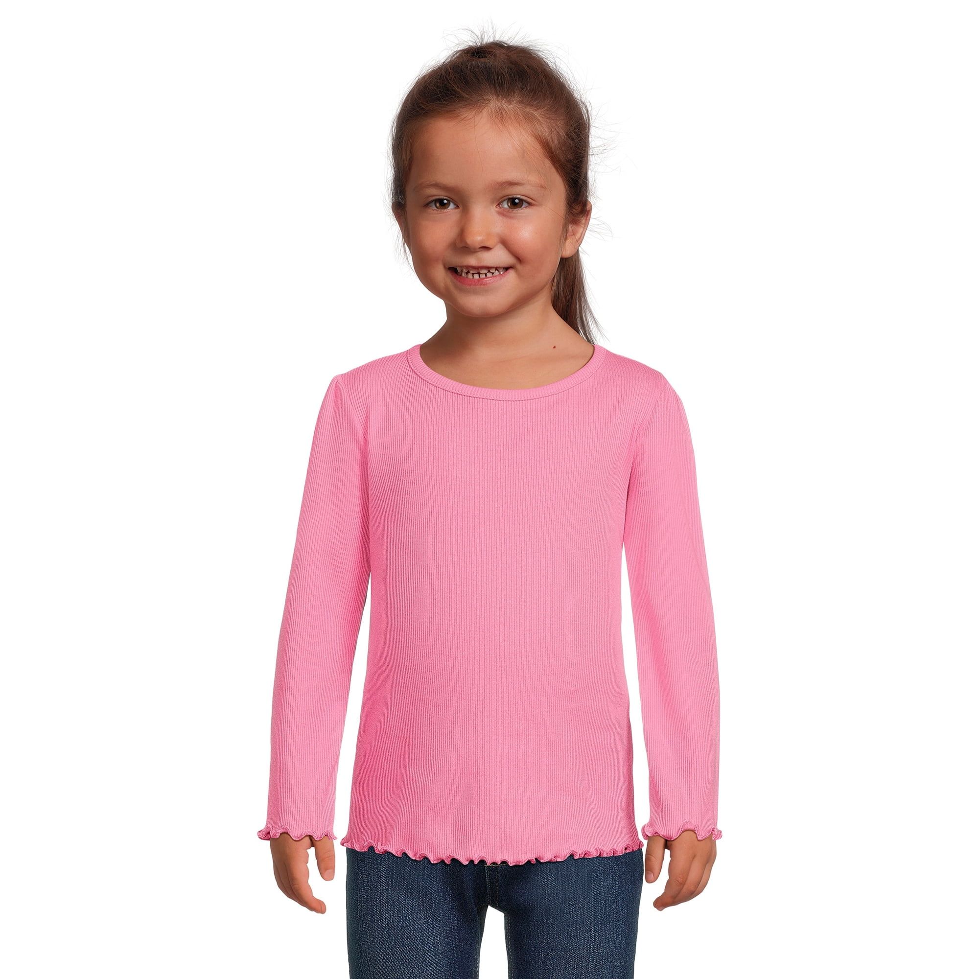 Garanimals Toddler Girl Ribbed Long Sleeve Top, Sizes 12M-5T | Walmart (US)