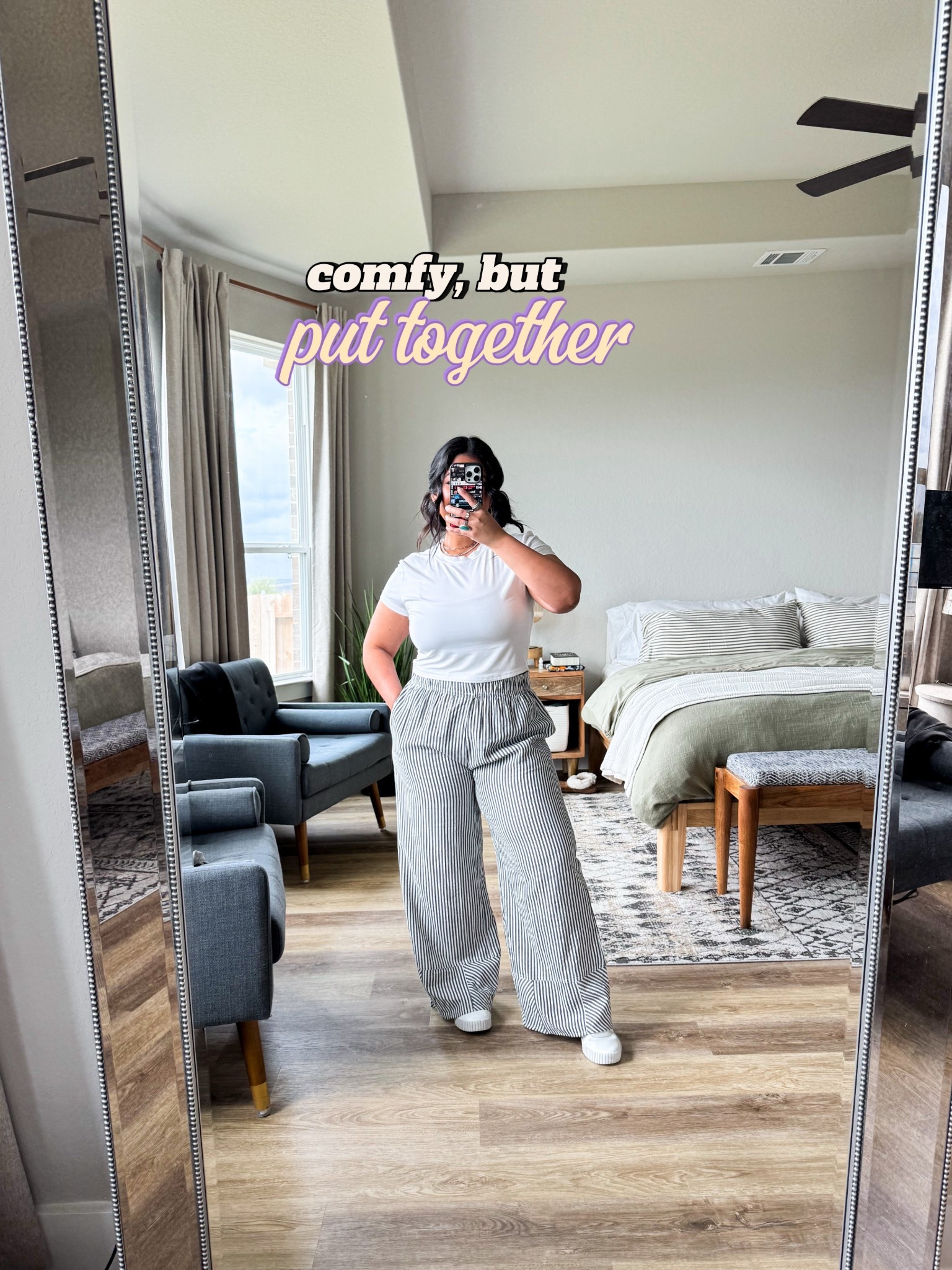 I’m 5’1” size 12 // PANTS: size up in these! Especially if you’re thicker in the hips, thighs, butt area like me. I’m wearing an XL. // TOP: one of my favorite basic crop tops!! So soft and stretchy. I’m wearing my true size large. 

#LTKPetite #LTKMidsize #LTKOver40