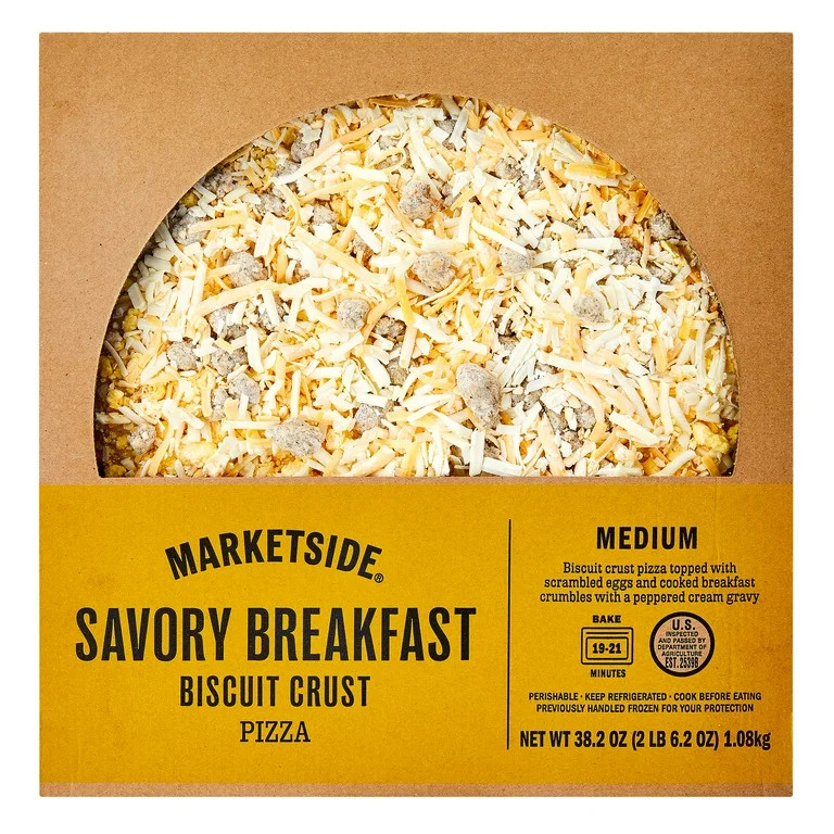 Marketside Biscuit-Crust Savory Breakfast Pizza, Medium, 38.2 oz (Fresh) | Walmart (US)