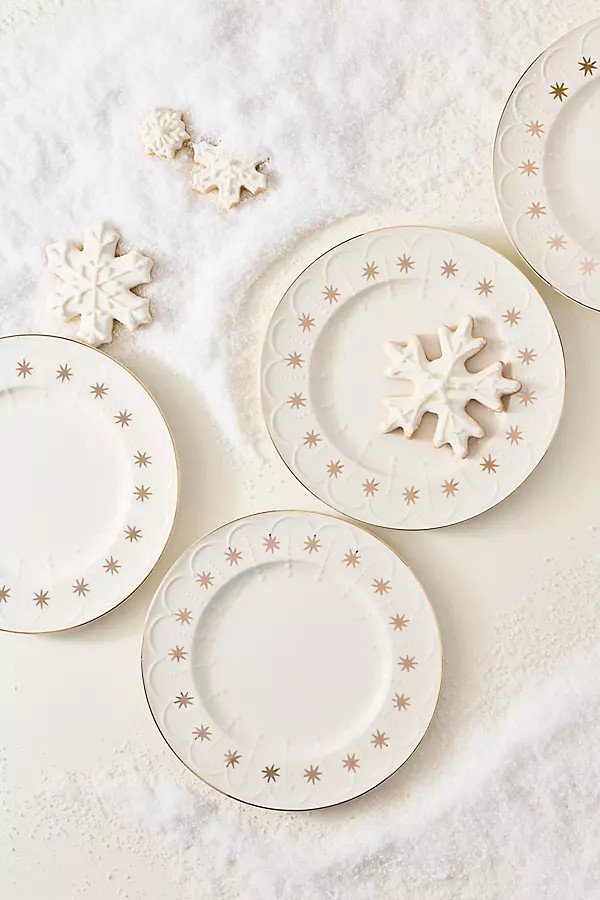 New York City Ballet Stoneware Dessert Plates, Set of 4 | Anthropologie (UK)