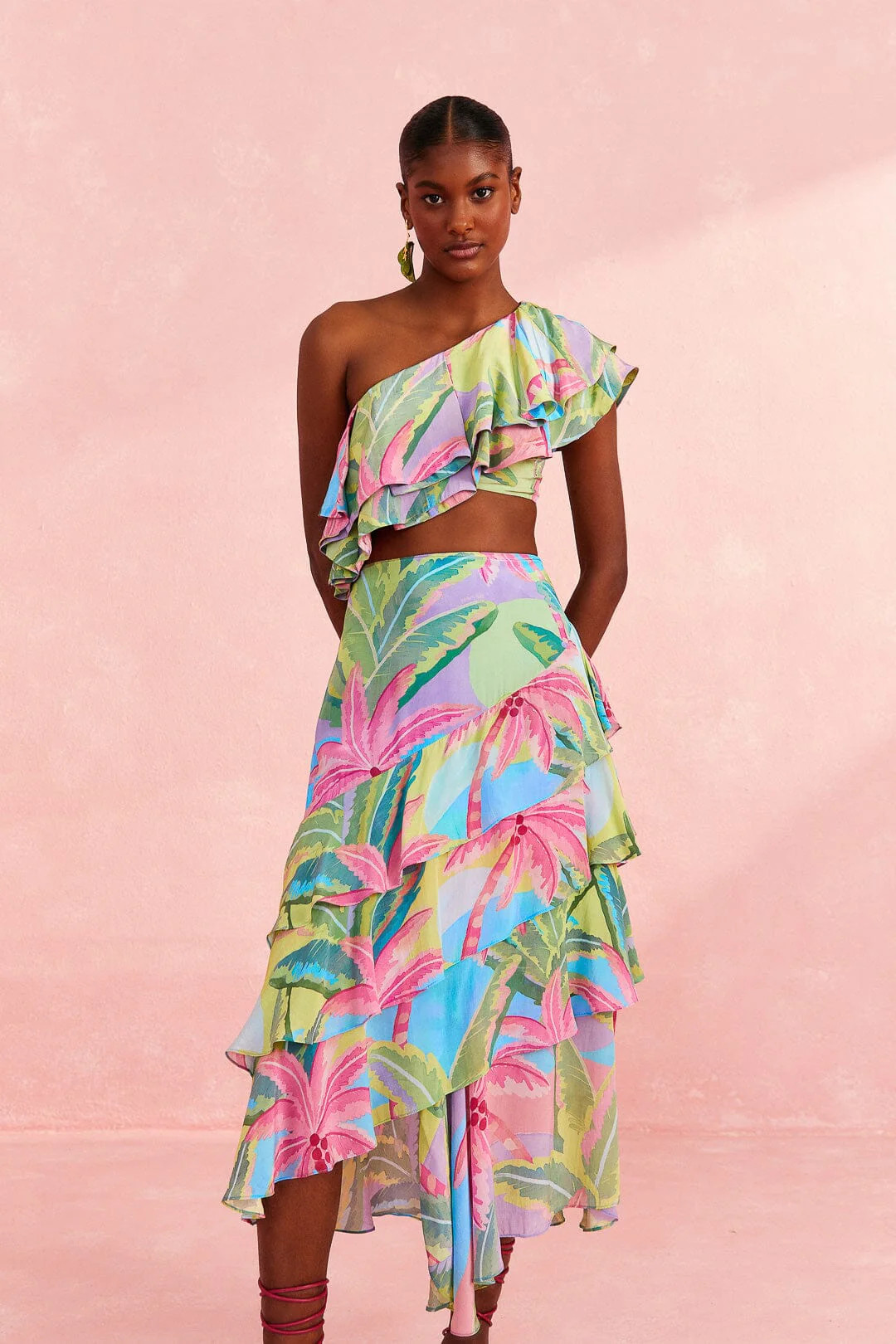 Beach Vibe Layered Skirt | FarmRio (US)