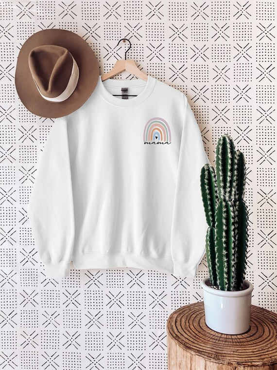Rainbow Mama Sweatshirt Mama Shirt Retro Mama Sweatshirt - Etsy | Etsy (US)
