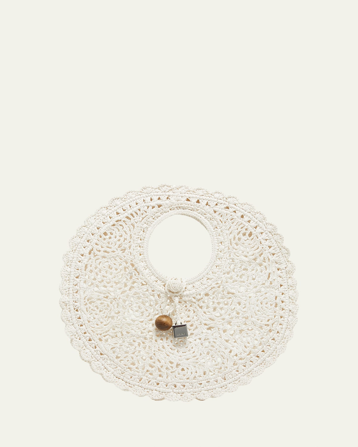 Le Petite Crochet Raffia Lace Top-Handle Bag | Bergdorf Goodman