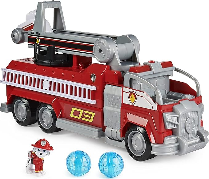 PAW Patrol, Marshall’s Transforming Movie City Fire Truck with Extending Ladder, Lights, Sounds... | Amazon (US)