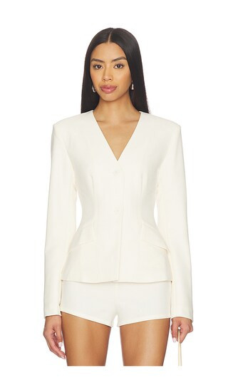 ALL THE WAYS Kourtney Blazer in Ivory. - size XXS | Revolve Clothing (Global)