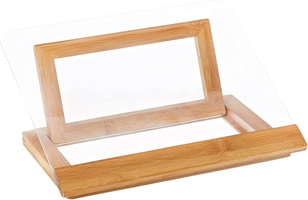 Lipper International 8815 Bamboo and Acrylic Cookbook Holder, 12-1/2" x 9-1/4" x 6-3/4" | Amazon (CA)
