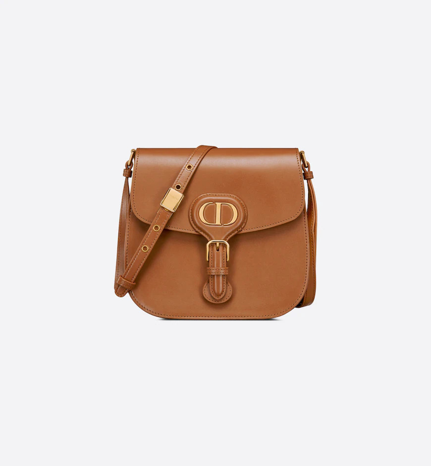 Dior Bobby Frame Bag Cognac-Colored Box Calfskin | DIOR | Dior Couture