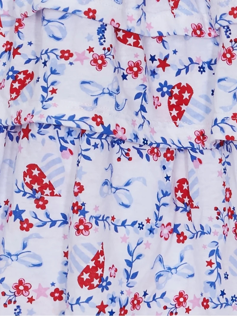Way to Celebrate Girls Americana Tiered Skirt, Sizes 4-18 - Walmart.com | Walmart (US)