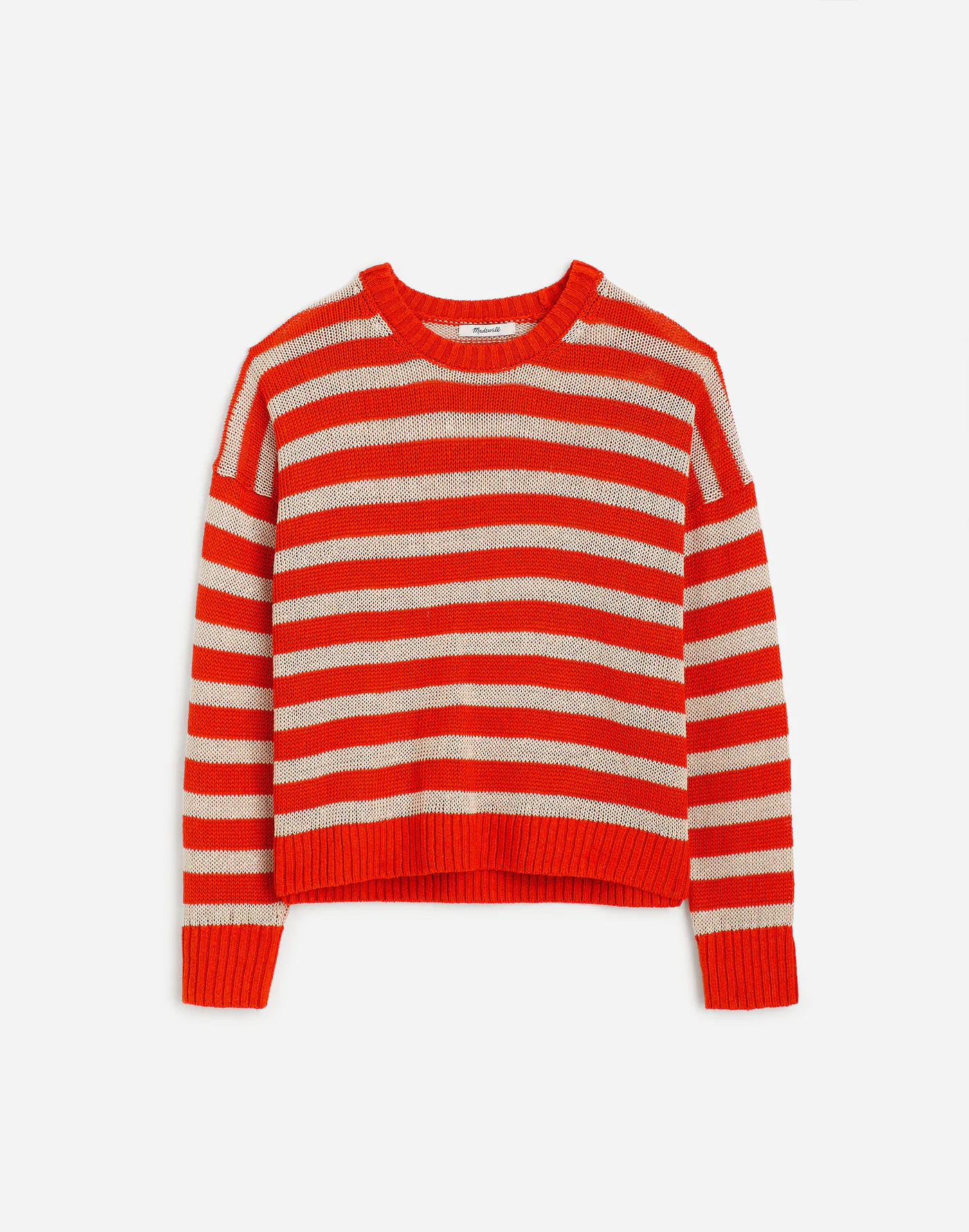 Linen Drop-Shoulder Sweater | Madewell | Madewell