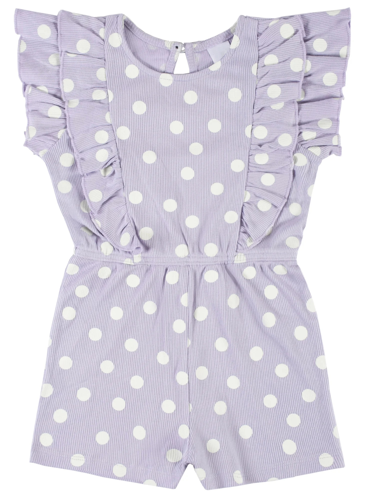 Modern Moments By Gerber Baby & Toddler Girl Ribbed Ruffled Romper, (12 months - 5T) - Walmart.co... | Walmart (US)