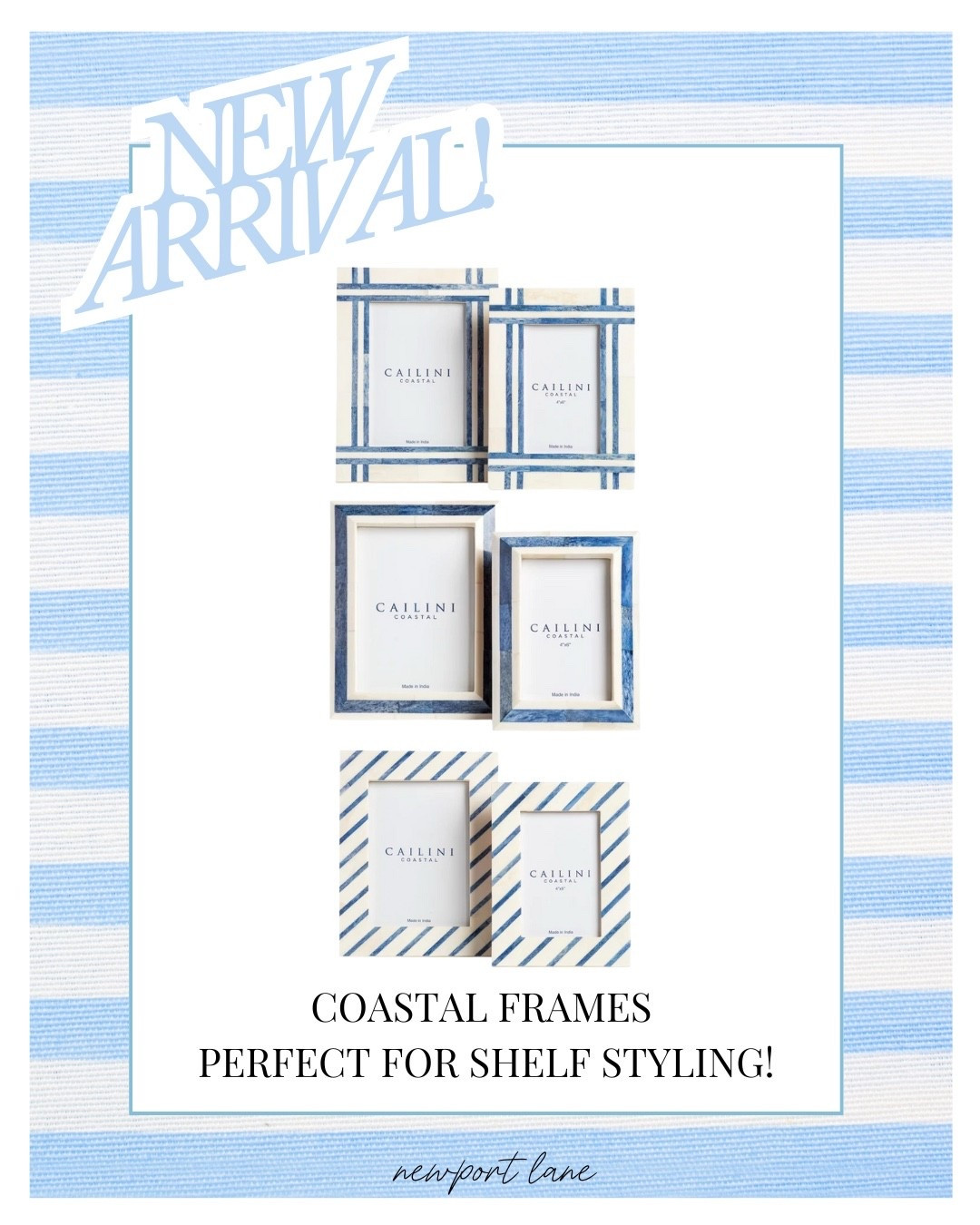 Elevate your shelves or side tables with the perfect pairing of chic coastal frames!

blue and white, home accent, gallery wall, picture frames, coastal decor, console styling, entryway inspo, beach vibes

#LTKFindsUnder50 #LTKGiftGuide #LTKHome