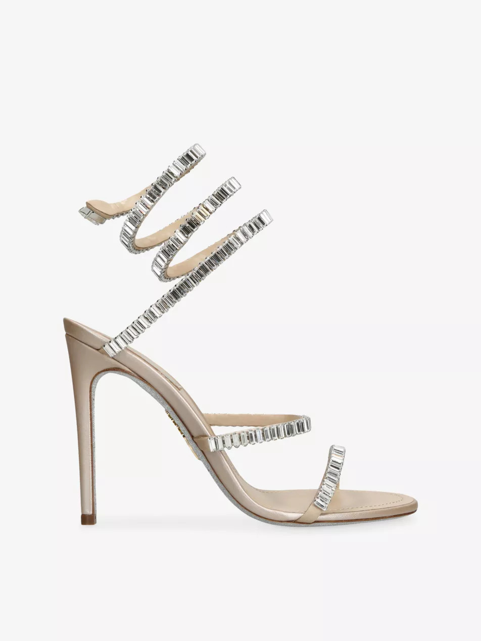 Cleo Spark 105 Satin Heeled Sandals | Selfridges