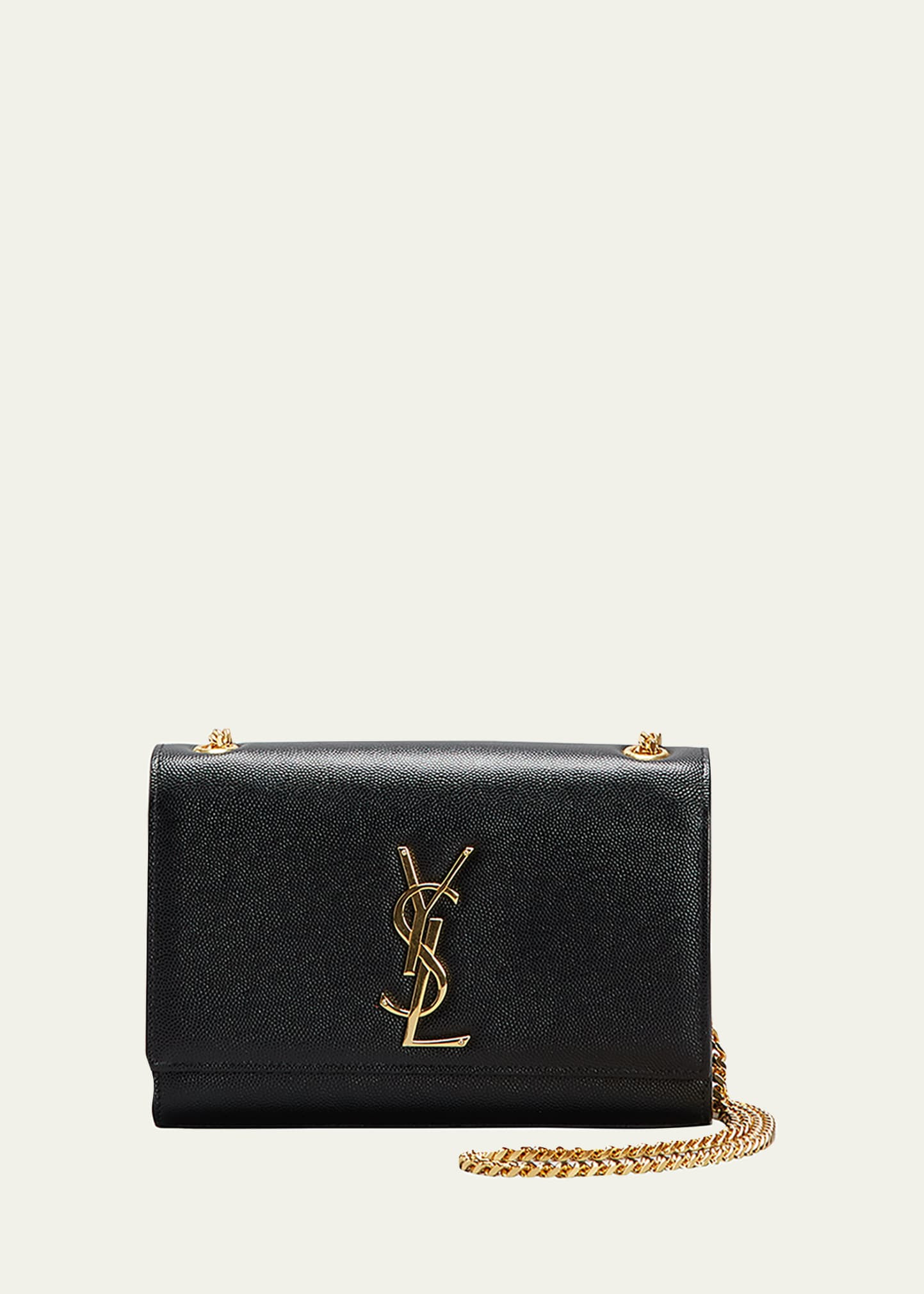 Kate Small YSL Monogram Grain de Poudre Crossbody Bag on Chain | Bergdorf Goodman