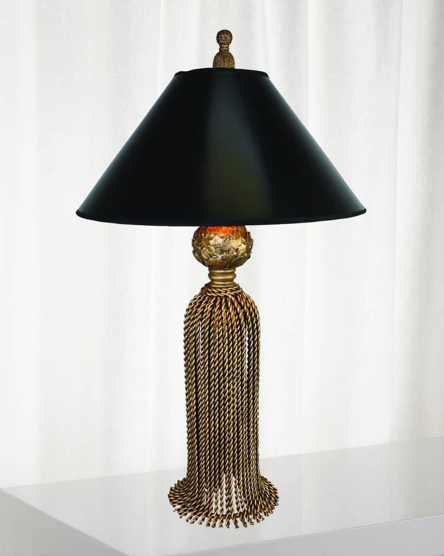 Twisted Tassel Table Lamp | Horchow