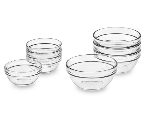 Glass Prep Mixing Bowls, Set of 8 | Williams-Sonoma