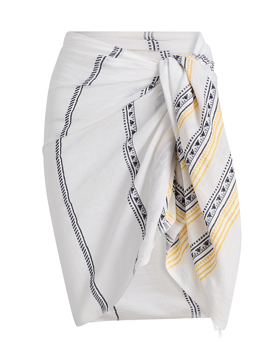 Women's Lema Geometric Cotton Sarong - Sisi Soleil | Saks Fifth Avenue