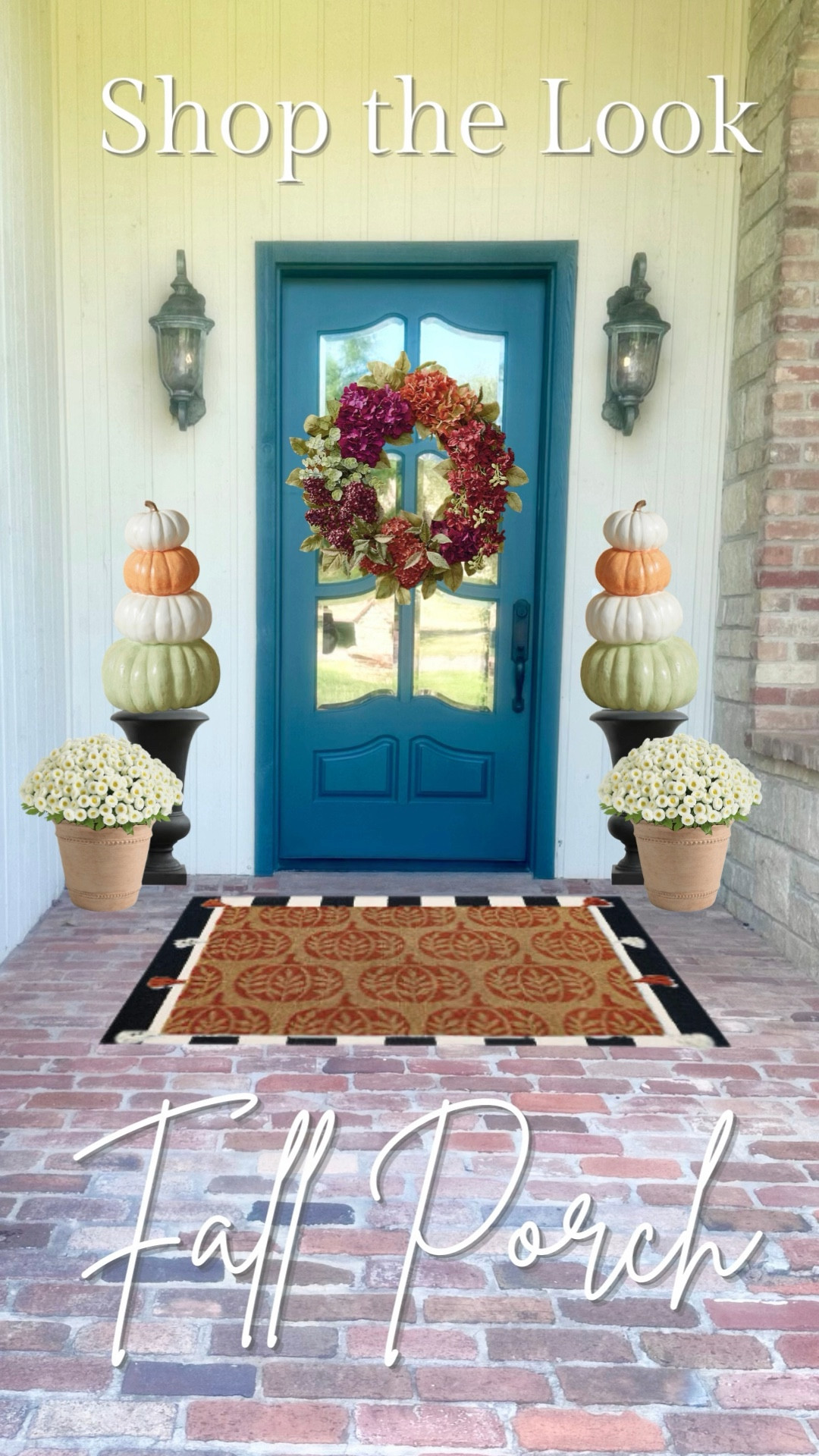 Maybe if we decorate for fall, Mother Nature will get the hint. Welcome cooler temps with a fall wreath, pumpkins and a seasonal doormat. 

#LTKFind #LTKhome #LTKSeasonal