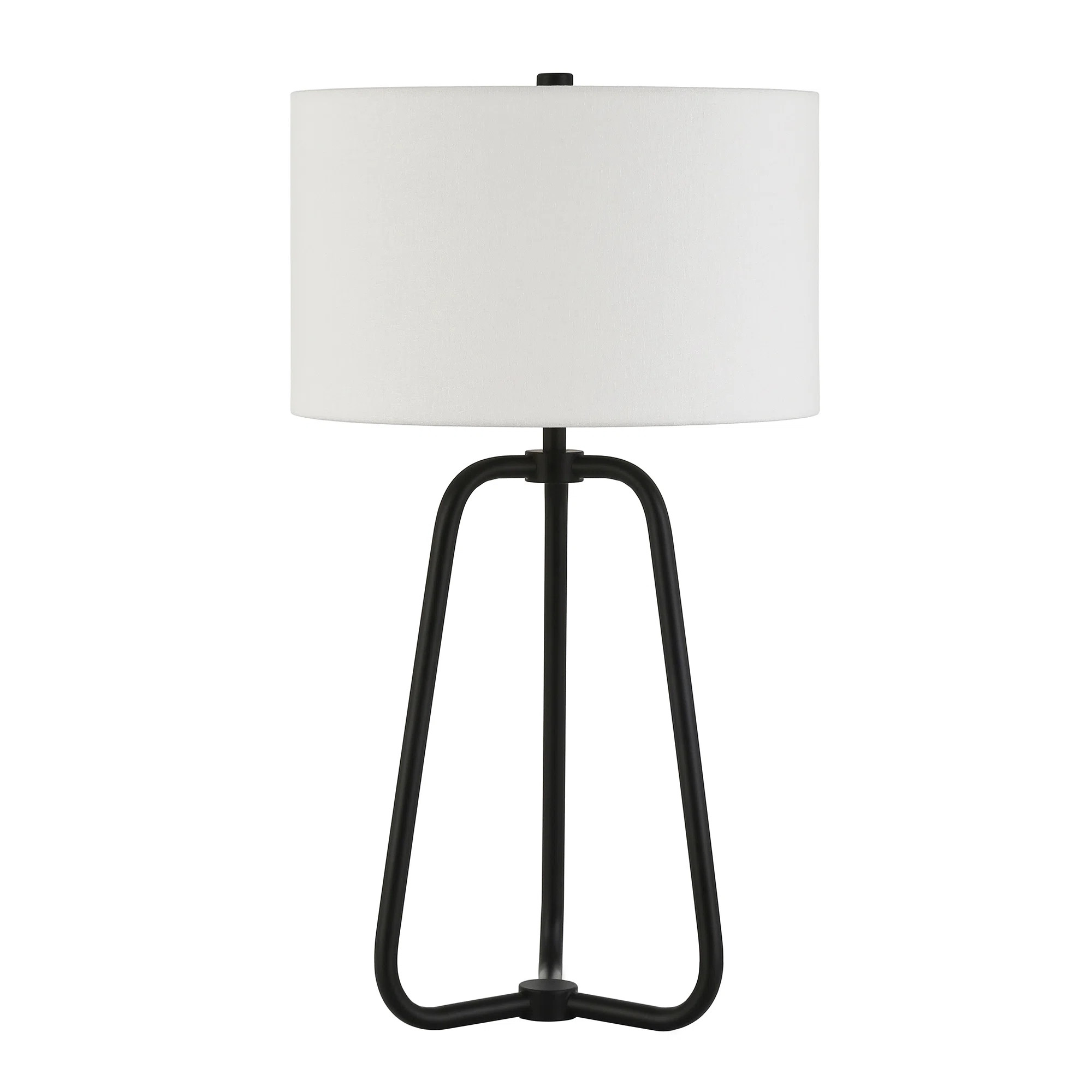 Gio 25.5" Tall Table Lamp with Fabric Shade in Blackened Bronze/WhiteByAllModern4.7Rated 4.7 out ... | Wayfair North America