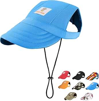 HIGH PAW Dog Sun Hat Baseball Cap Trucker Hat for Small Medium Large Dogs with Ear Holes Adjustab... | Amazon (US)