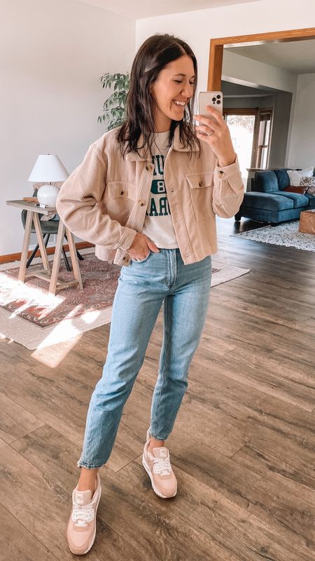 Fall outfits

Abercrombie jeans, fit tts (27)
Cropped long sleeve top, small
Cropped corduroy jacket, small
Amazon fashion 
Winter outfits
Fall coat, fall jacket 
Cropped jacket 
Nike sneakers 
Air max sneakers 
Casual outfits 

#LTKstyletip #LTKsalealert #LTKSeasonal