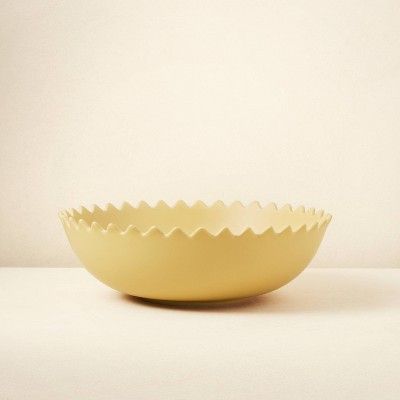 101.4oz Stoneware Pointed Sun Serving Bowl Yellow - Opalhouse&#8482; designed with Jungalow&#8482... | Target