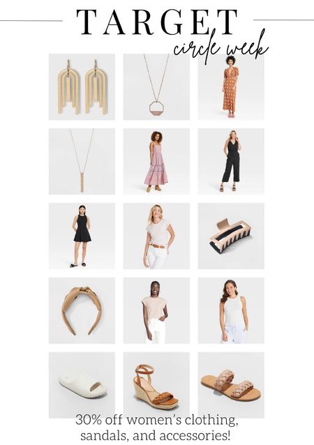 Target circle week deals and steals 30% off women’s clothing, sandals, shoes, accessories, jewelry, hair, clips, headbands, earrings, necklaces dresses, tennis dress, romper, jumper, maxi, dress ribbed tanks, high neck tanks, heels, wedges,  summer outfits wedding, Guest, maternity white dress, swimsuit, country concert

#LTKFind #LTKstyletip #LTKsalealert