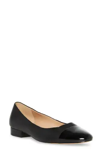 Bow Logo Cap Toe Ballet Flat (Women) | Nordstrom