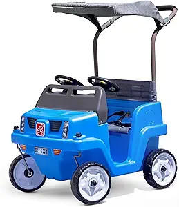 Step2 Side-by-Side Push Around SUV, 2-Seater Kids Push Car with Seat Belts, Dual Steering Wheels ... | Amazon (US)