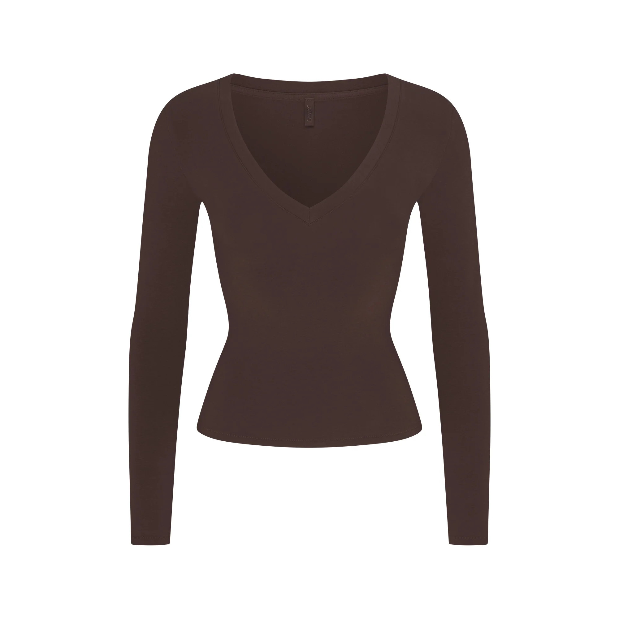 v neck long sleeve top | SKIMS (US)