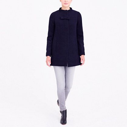 Bow-front coat | J.Crew Factory