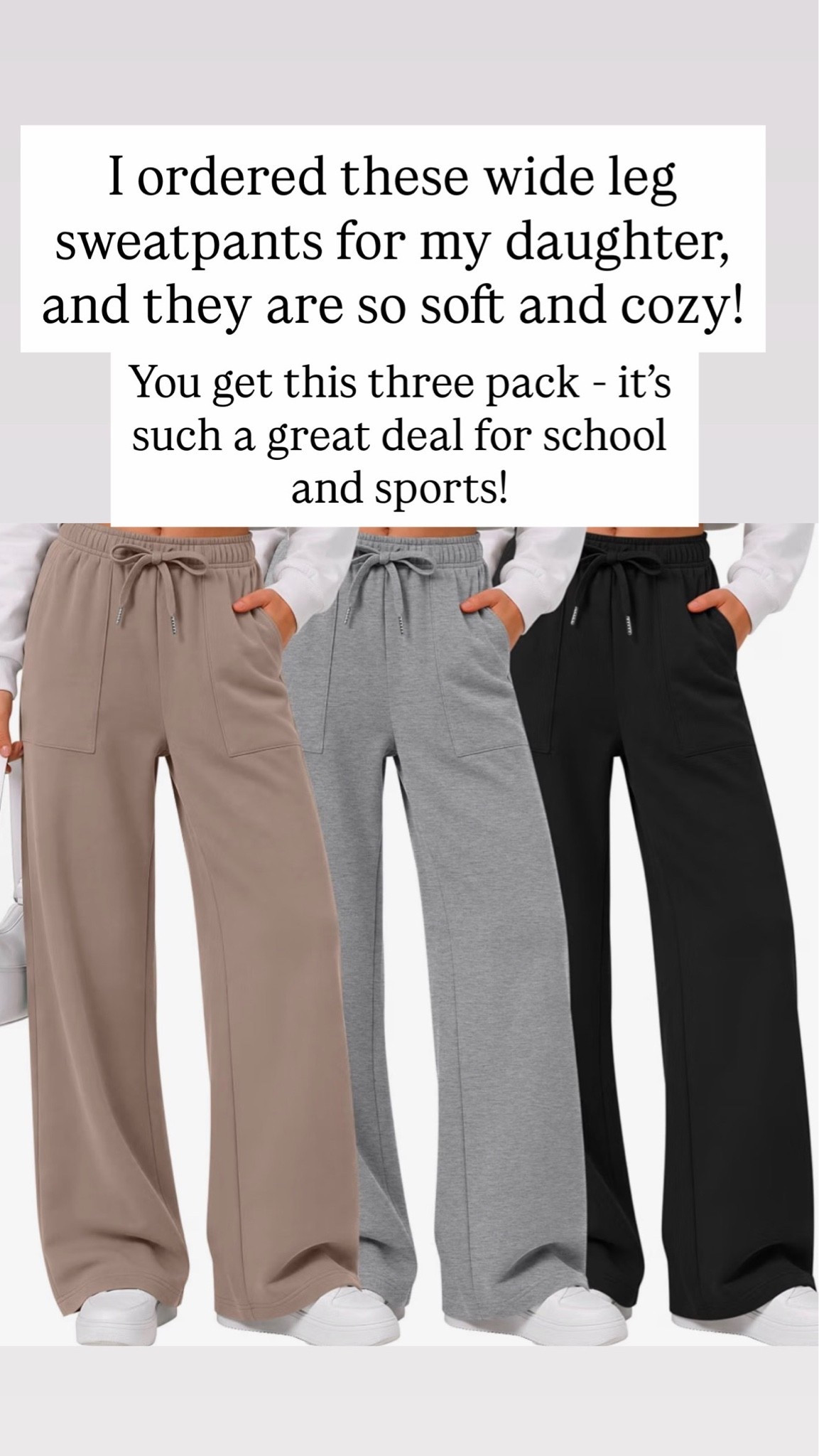 3-pack of sweatpants for girls

#LTKKids