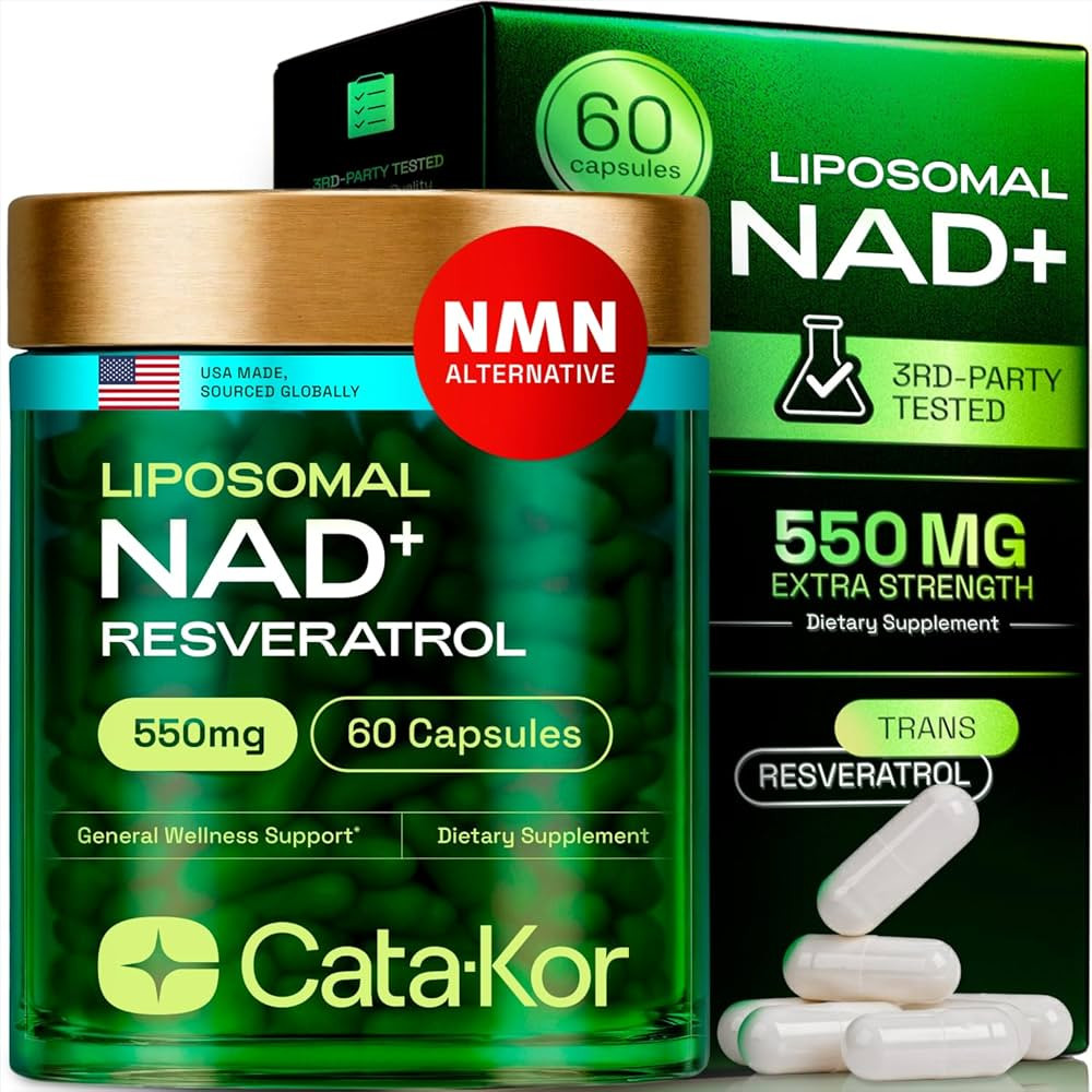 Liposomal NAD+ Supplement with Resveratrol – NMN Supplement Alternative – Third-Party Tested ... | Amazon (US)
