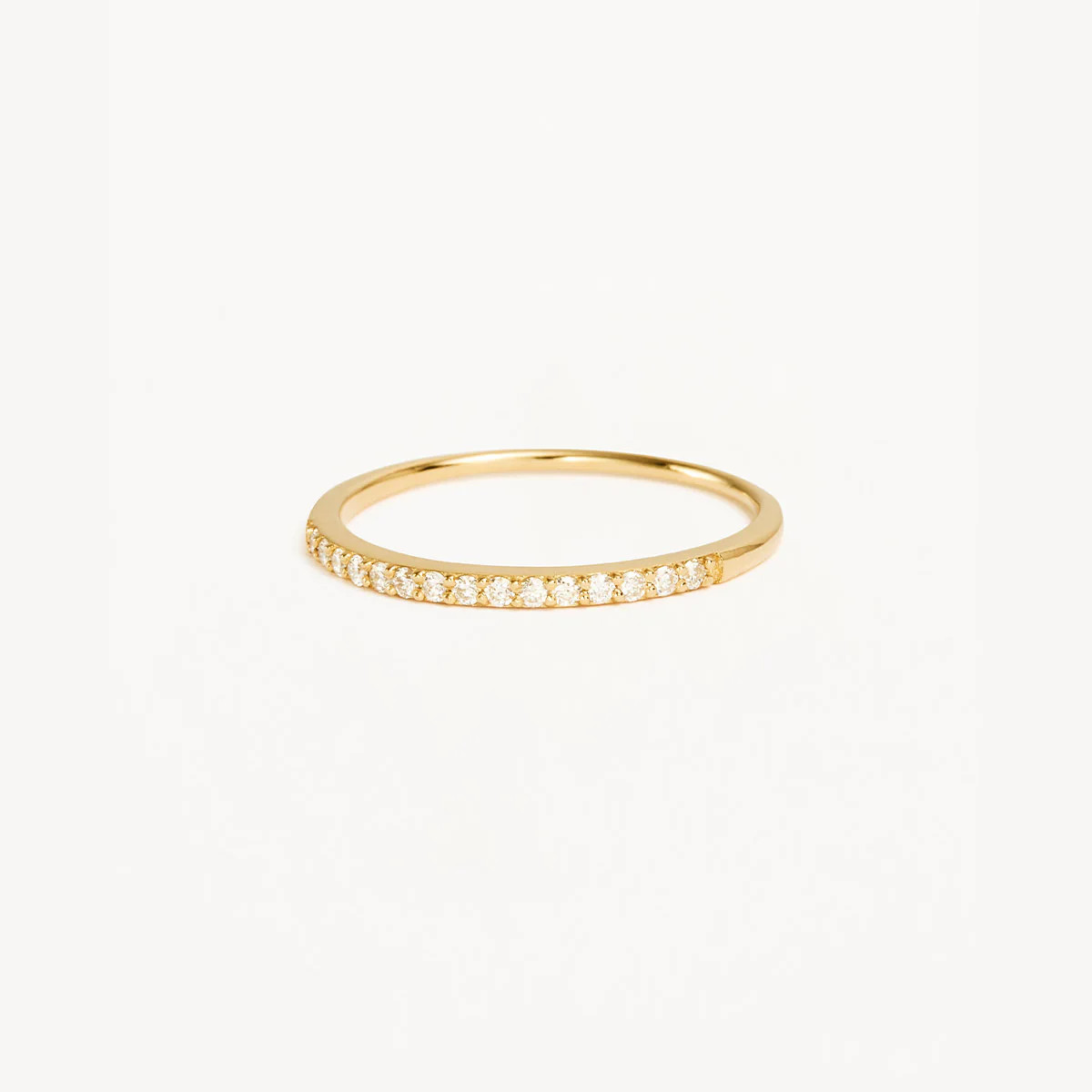 14k Solid Gold Diamond Halo Ring | By Charlotte