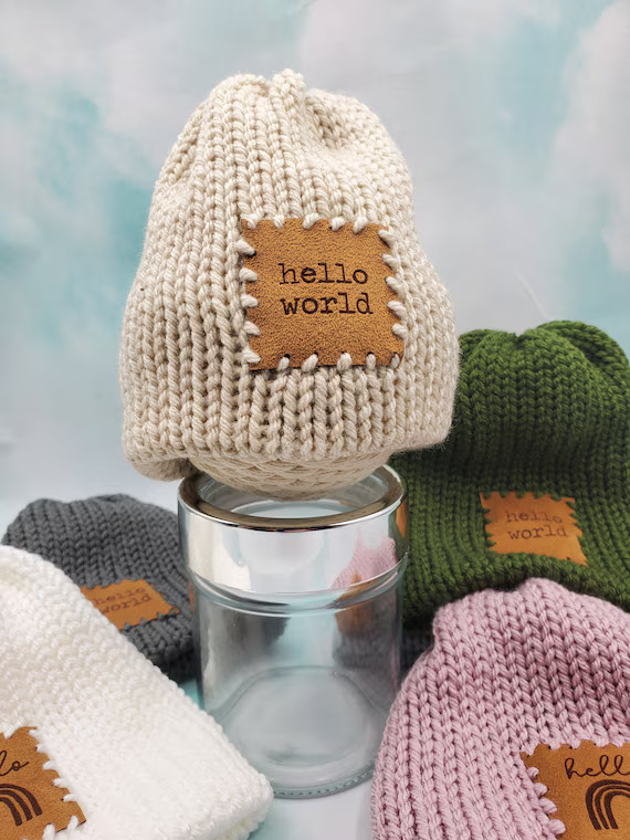 Baby Hat, Rainbow Baby Beanie, Handmade Baby Hat, Rainbow Baby Neutral, Rainbow Baby Patch, Newbo... | Etsy (US)