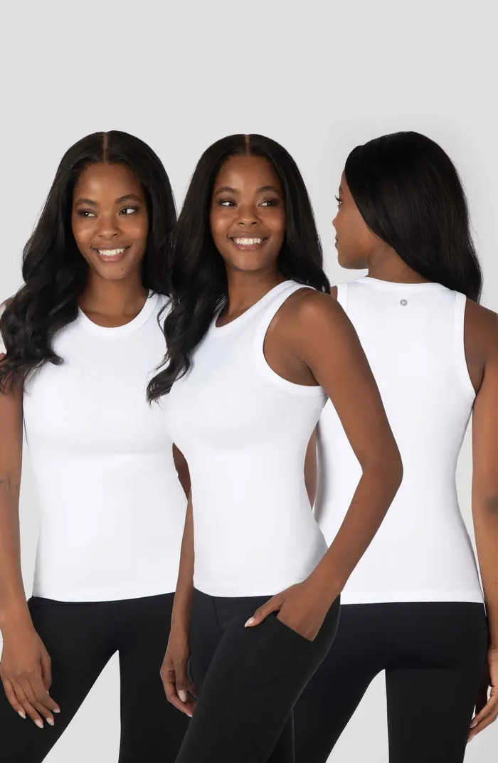 90 DEGREE BY REFLEX 3-Pack Seamless Tank Tops | Nordstromrack | Nordstrom Rack