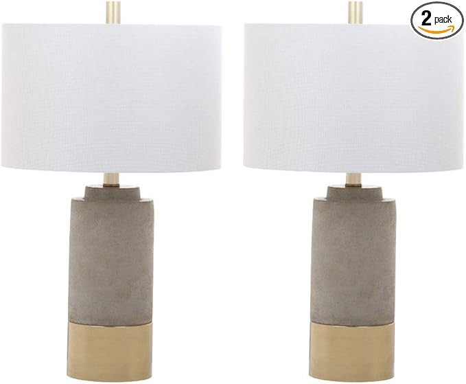 Safavieh LIT4451A-SET2 Lighting Collection Brown Grey Table Lamp | Amazon (US)