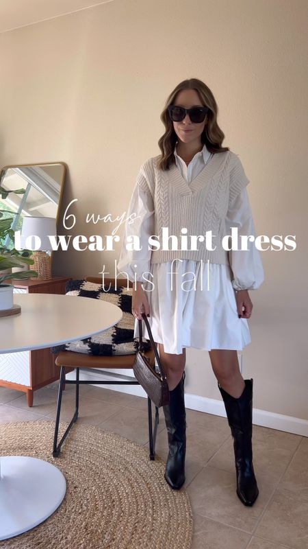 6 ways to wear a shirt dress this fall🍂 

Shirt dress outfit / outfit inspo / fall style / what to wear / cowboy boots outfits



#LTKSeasonal #LTKstyletip #LTKfindsunder100