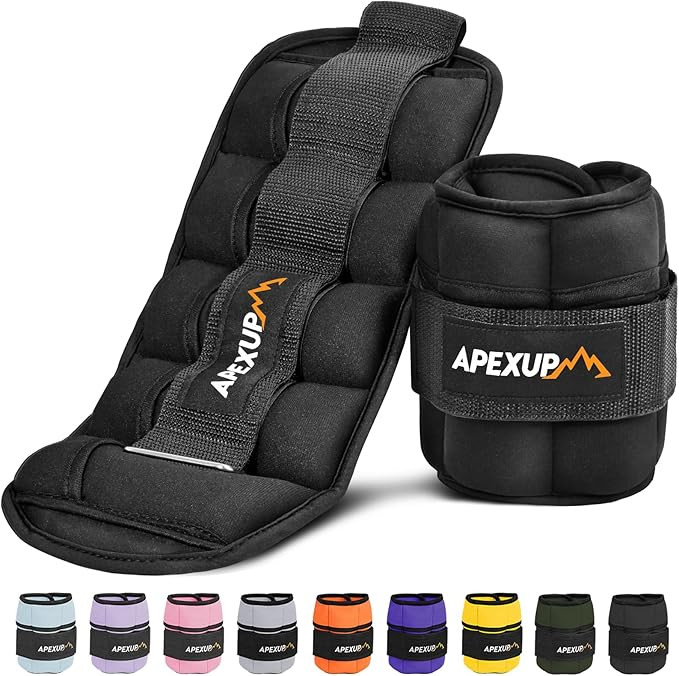 APEXUP 10lbs/Pair Adjustable Ankle Weights for Women and Men, Modularized Leg Weight Straps for Y... | Amazon (US)