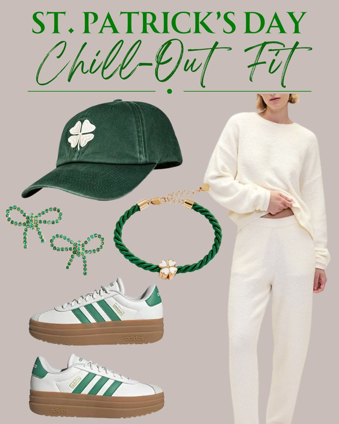 ☘️ Laid back cozy set casual set for  St. Patrick’s Day outfit to sport on March 17th ☘️

#stpatricksday #stpatricksdayoutfit #stpatricksdaygreenoutfit #greenoutfit #casualjeansoutfit #platformsneakers

#LTKmomlife #LTKootd #LTKSaleAlert