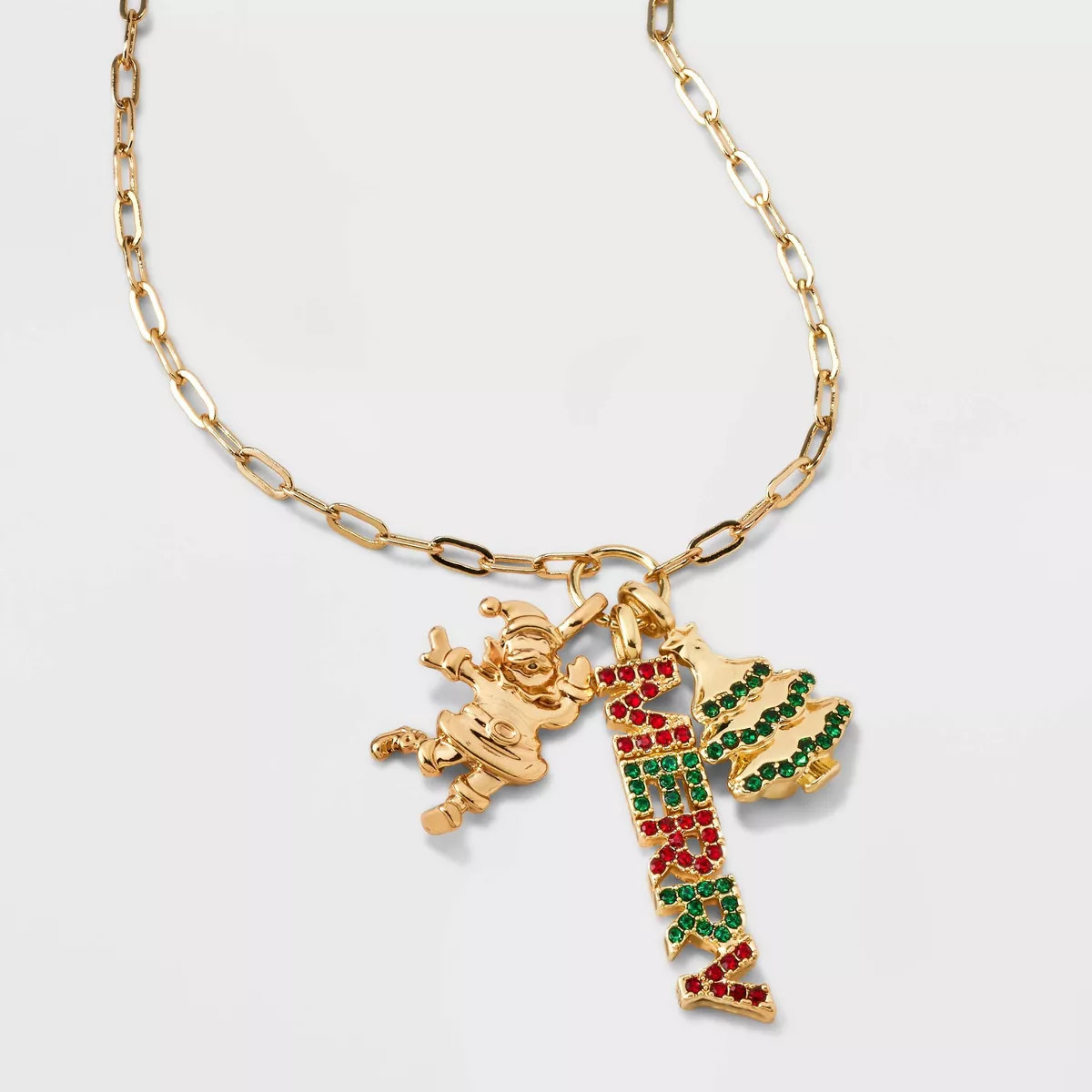SUGARFIX by BaubleBar Merry Lil Christmas Necklace - Gold | Target