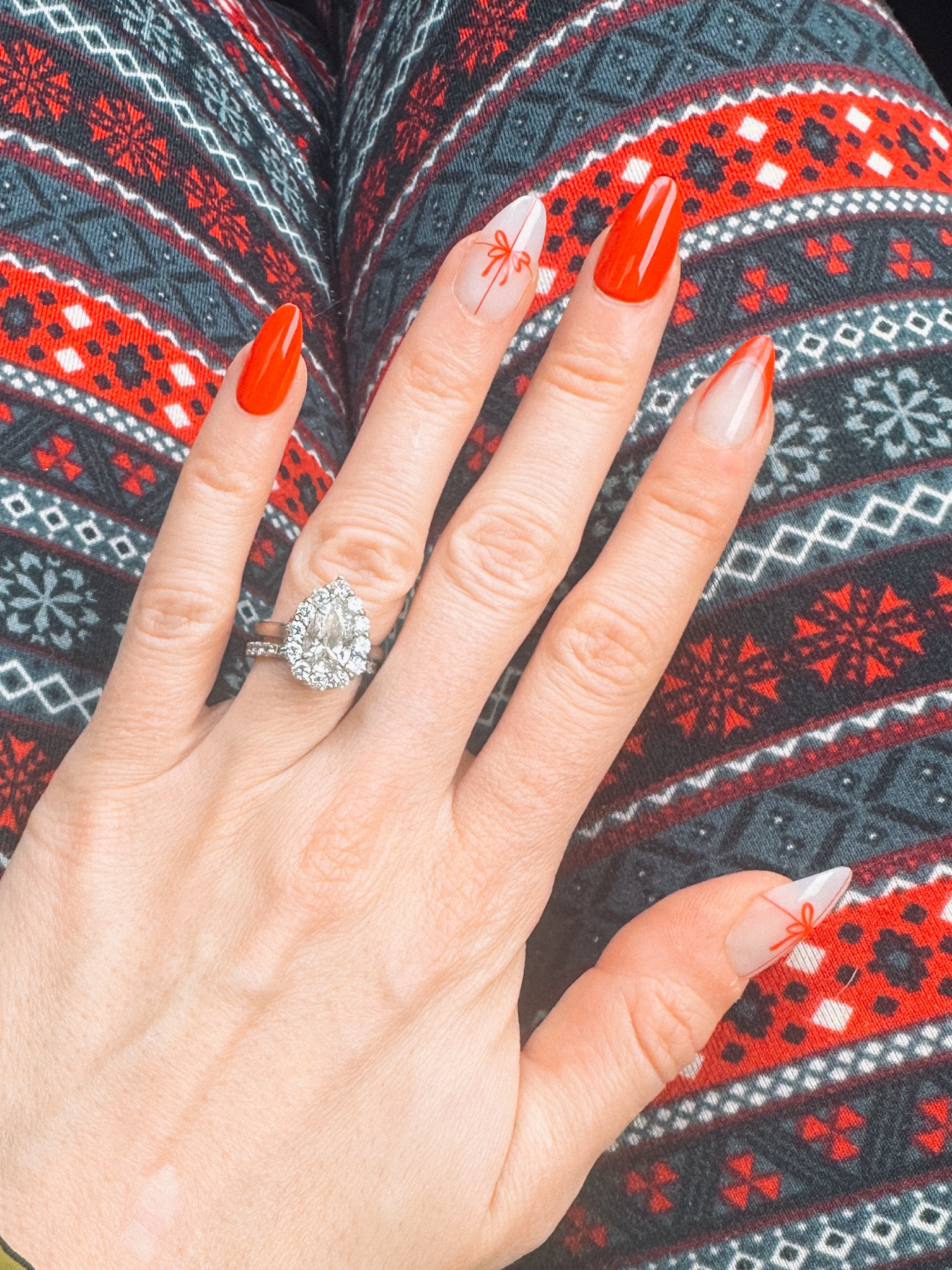 Nail Inspo! Only $10 for a set. This pair is sold out for the season (hoping they make a comeback next year!) but tagging some of my other favorites by the same brand.

Cute & Aesthetic Red press on nails in long length almond shape - some have red French tips & some with adorable red bows #beauty #christmasnails Olive & June

#LTKGiftGuide #LTKHoliday #LTKbeauty