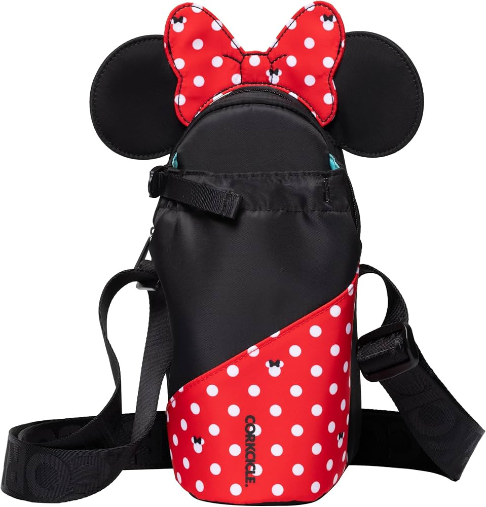 Corkcicle x Disney Minnie Mouse Crossbody Water Bottle Sling Bag, Polka Dot Red, Fits 16-40 oz Tu... | Amazon (US)